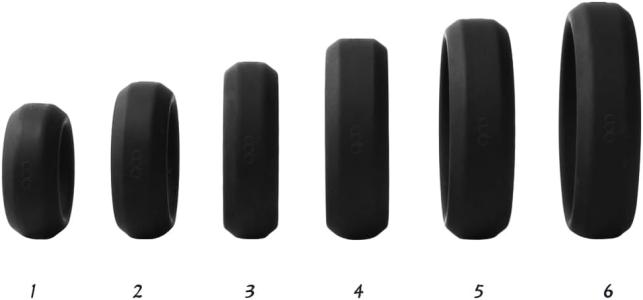 Penis Ring with 6 Different Sizes – Silicone Cock Rings for Men & Couples to Enhance Pleasure & Performance